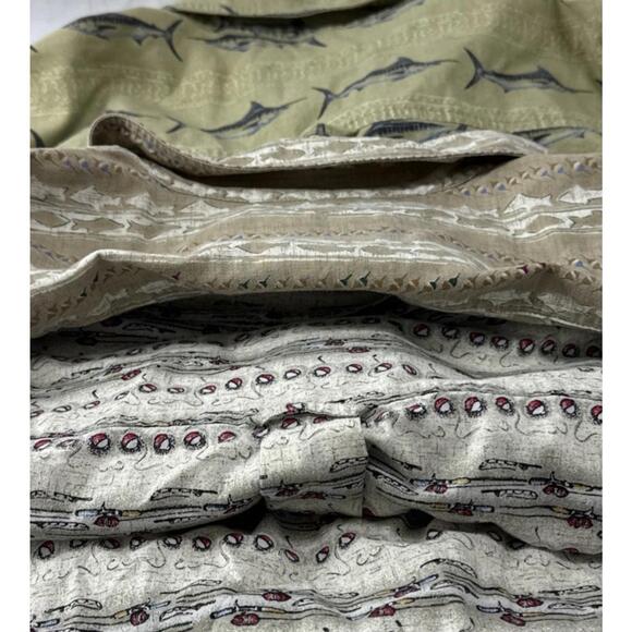 Lot Of 3 XL SwordFish Themed VTG John Rich & Bros Woolrich Men's XL Button Down. - Picture 9 of 9